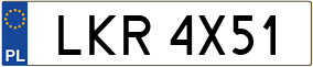 Trailer License Plate
